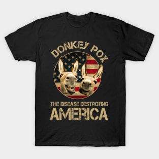 Donkey Pox The Disease Destroying America Donkeypox Vintage T-Shirt